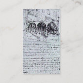 ルネッサンス建築、建築家、エンジニア、シルバー 名刺 (裏面)