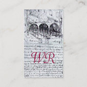 ルネッサンス建築、建築家、エンジニア、金ゴールド 名刺 (裏面)