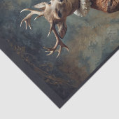 ルネッサンス様式の立派なビクトリアン鹿 薄葉紙 (詳細)