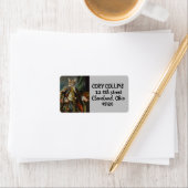 ルネッサンス猫ビクトリアン差出人住所ラベル ラベル (インサイチュ)