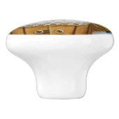 「ルネッサンス猫」陶製ノブ セラミックノブ (側面)