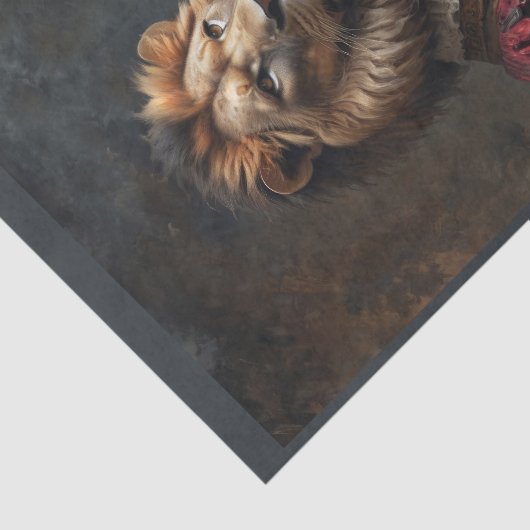 ルネッサンス王室のスはルビーのネックレスでライオンを着た 薄葉紙 (詳細)