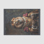 ルネッサンス王室のスはルビーのネックレスでライオンを着た 薄葉紙 (正面)