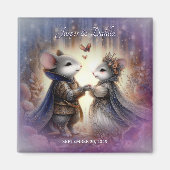 ルネッサンス童話の魅惑のウッドランド結婚ズ マグネット (正面)