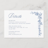 ルネッサンス華美スダスティブルー結婚ズ詳細 エンクロージャーカード (正面)