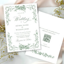 ルネッサンス華美フローラセージ結婚グリーン