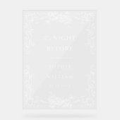 ルネッサンス華美フローラリハーサルダイナーウェルカム アクリルサイン (正面)