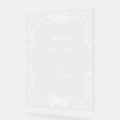 ルネッサンス華美フローラリハーサルダイナーウェルカム アクリルサイン (傾斜)