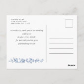 ルネッサンス華美フローラ結婚式の日付を保存 ポストカード (裏面)