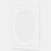 ルネッサンス華美結婚スの歓迎結婚の言葉 アクリルサイン (傾斜)