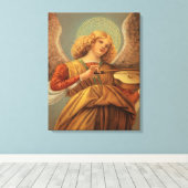 ルネッサンス遊エンジェルのバイオリンMelozzo da Forli キャンバスプリント (インサイチュ (ウッドフロア))
