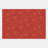 ルネッサンス金ゴールドチューダーダマスク ラッピングペーパーシート (正面3)