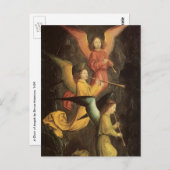 ルネッサンス・アートのシモン・マーミオンによる天使の聖歌隊 ポストカード (正面/裏面)