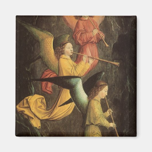 ルネッサンス・アートのシモン・マーミオンによる天使の聖歌隊 マグネット (正面)