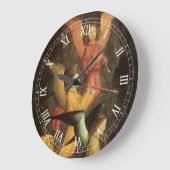 ルネッサンス・アートのシモン・マーミオンによる天使の聖歌隊 ラージ壁時計 (傾斜)