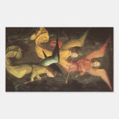 ルネッサンス・アートのシモン・マーミオンによる天使の聖歌隊 長方形シール (正面)