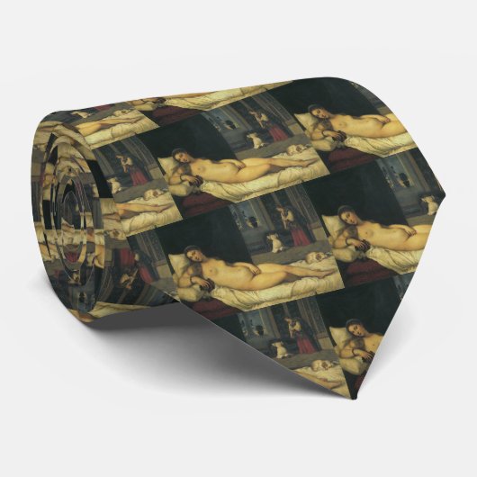 ルネッサンス・アート・ティティアンによるウルビーノのヴィーナス ネクタイ (ロール)