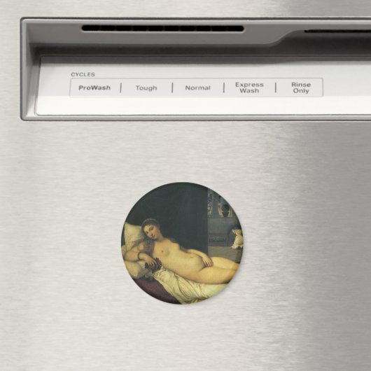 ルネッサンス・アート・ティティアンによるウルビーノのヴィーナス マグネット (インサイチュ (食洗機))