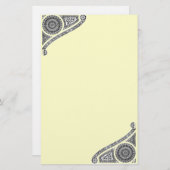 ルネッサンス，クリーム 便箋 (正面/裏面)