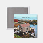 ルネンブルグノーバスコシア風光明媚な写真 マグネット (正面/裏面)