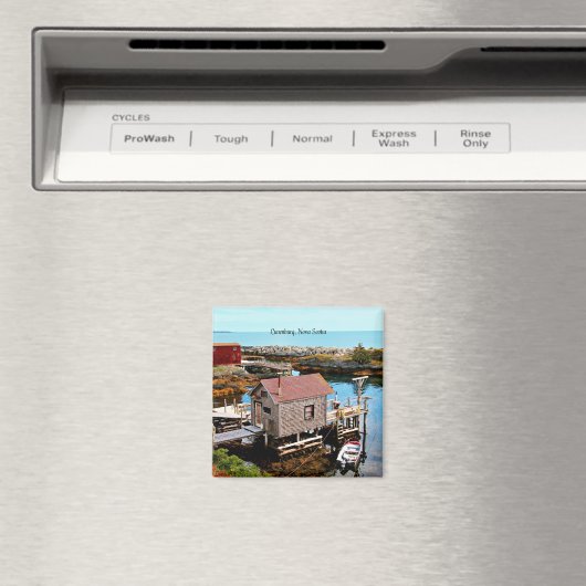 ルネンブルグノーバスコシア風光明媚な写真 マグネット (インサイチュ (食洗機))