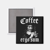 ルネ・デカルト原理哲学コーヒーエルゴS マグネット (正面/裏面)