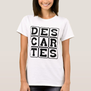 ルネ・デカルト、哲学者 Tシャツ