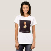 ルネ・デカルト I Think Therefore I Am 引用 Tシャツ (正面フル)