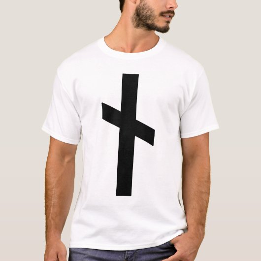 ルネ・ナツィス語（黒） Tシャツ (正面)