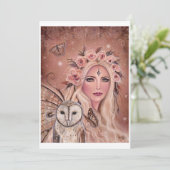 ルネ・ラヴォワによるフクロウとフィランサの妖精 シーズンカード (スタンド正面)