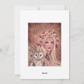 ルネ・ラヴォワによるフクロウとフィランサの妖精 シーズンカード (裏面)