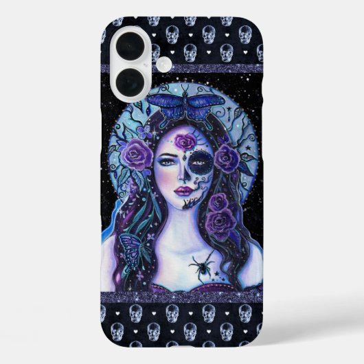 ルネ・ラヴォワによる死者の日のアート Case-Mate iPhoneケース (裏面)
