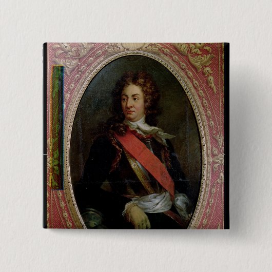 ルネDuguay-Trouin 1736年のポートレート 缶バッジ (正面)