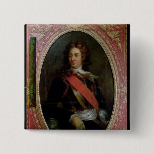 ルネDuguay-Trouin 1736年のポートレート 缶バッジ