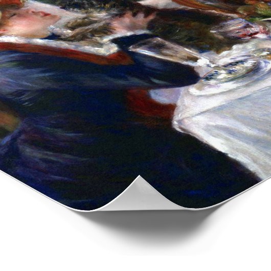 ルノアールによるボートパーティー昼食会 ポスター (角)