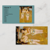 ルノアールのケルバットでサーケ・フェルナンドの（1879年） 名刺 (正面/裏面)