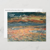 ルノアールのサンセットアットシー ポストカード (正面/裏面)