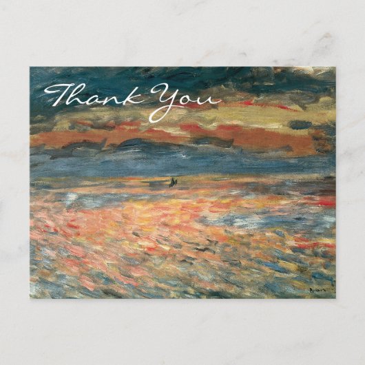 ルノアールのサンセットアットシー ポストカード (正面)