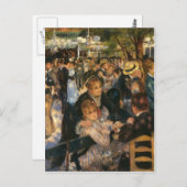 ルノアールのバルデュラガレット(1876年) ポストカード (正面/裏面)