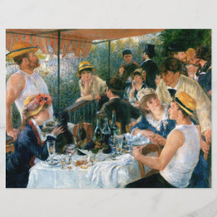 ルノアールのボートパーティーの昼食会(1881年) チラシ