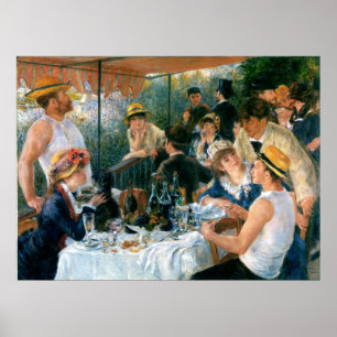 ルノアールのボートパーティーの昼食会(1881年) ポスター