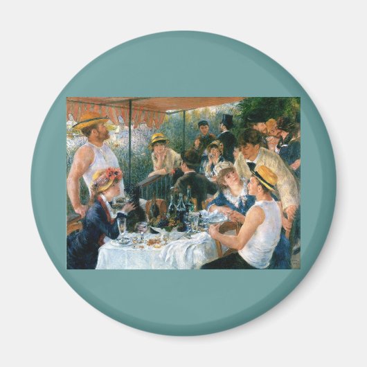 ルノアールのボートパーティーの昼食会(1881年) マグネット (正面)