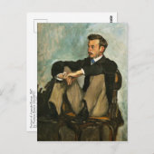 ルノアールのポートレートバイフレデリックバジールハガキ ポストカード (正面/裏面)