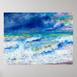 ルノアールの有名絵画な海景 ポスター