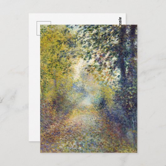 ルノアールの森で印象派フランスの美術が ポストカード (正面/裏面)