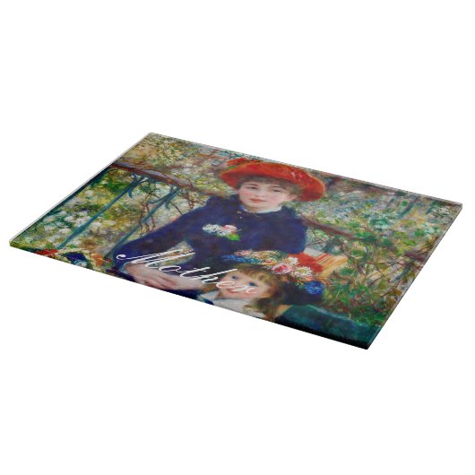 ルノアールの母と子供の裁断ボード カッティングボード (角)