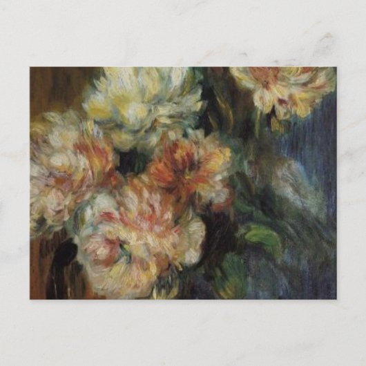 ルノアールの牡丹の瓶 ポストカード (正面)