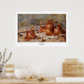ルノアールの玉ねぎの静物詩(1881) ポスター (キッチン)