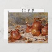 ルノアールの玉ねぎの静物詩(1881) 招待状 (正面/裏面)