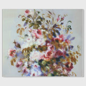 ルノアールの美しいばら色の花束 ラッピングペーパー (フラット)